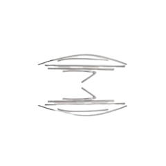 Audi A3 Sedan 2013-2020 Cam Çerçevesi Paslanmaz Çelik