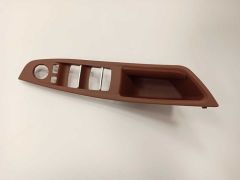 5 SERISI F10 2010-2016 IÇIN UYUMLU  KAPI KOLCAK KAPLAMA KIRMIZI KAHVERENGI