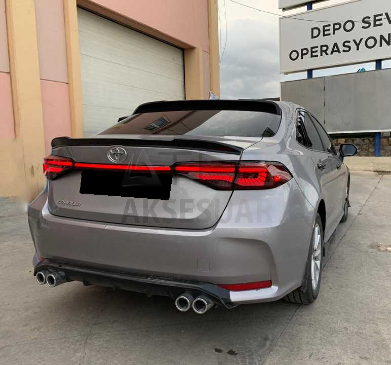 TOYOTA COROLLA 2019+ LED STOP SPOILER KIRMIZI