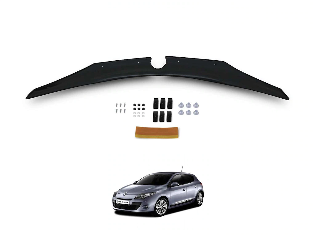 Renault Megane 3 mm Ön Kaput Maskesi Koruma Rüzgarlığı Deflektör