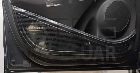 HYUNDAI KONA KAPI KORUMA - KARBON