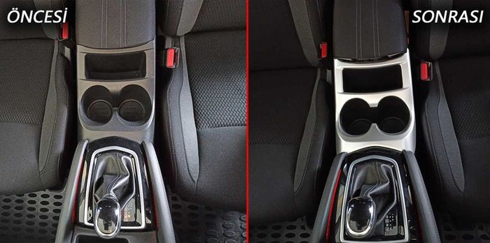 QASHQAI 2014-2020 IÇIN UYUMLU ORTA BOLME KAPLAMA - SILVER