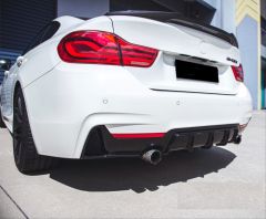 4 SERISI F32 IÇIN UYUMLU  -F36 2014-2020 M DIFUZOR CIFT CIKIS INCE PIANO BLACK