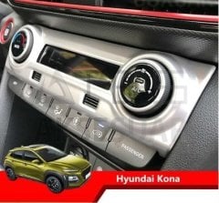 HYUNDAI KONA KLIMA DÜGME KAPLAMA - SILVER