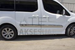 Citroen Berlingo 2 Krom Yan Kapı Çıtası 4 Parça 2008-2018 Arası