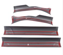 GOLF 8 IÇIN UYUMLU KAPI ESIK KORUMA - TITANYUM SIYAH