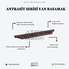 TATA XEON 2008+ (195cm) Antrasit Yan Basamak Pickup