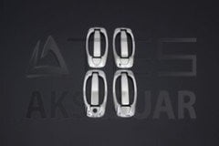 Citroen Nemo Krom Kapı Kolu 4 Kapı 8 Parça Set 2007 ve Sonrası
