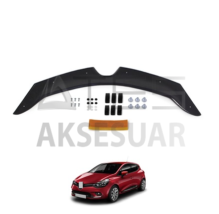 Renault Clio 4 Ön Kaput Koruma Rüzgarlık 3mm (ABS)