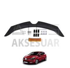 Renault Clio 4 Ön Kaput Koruma Rüzgarlık 3mm (ABS)