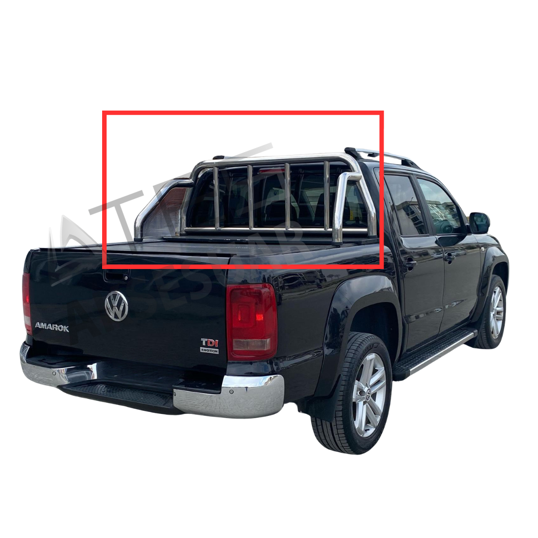 Volkswagen Amarok Cam Korumalı Rollbar Krom
