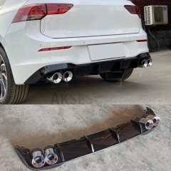 VOLKSWAGEN GOLF 8 ''R'' DİFÜZÖR (PİANO BLACK) - 4 EGZOZ (Life,Style,İmpression Paket için)