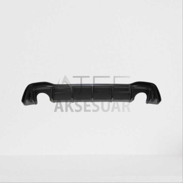 VOLKSWAGEN GOLF 8 GTİ DİFÜZÖR (PİANO BLACK) - ÇİFT EGZOZ (Life,Style,İmpression Paket için)