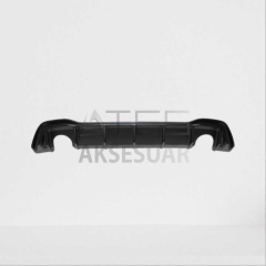 VOLKSWAGEN GOLF 8 GTİ DİFÜZÖR (PİANO BLACK) - ÇİFT EGZOZ (Life,Style,İmpression Paket için)