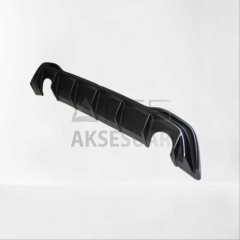 VOLKSWAGEN GOLF 8 GTİ DİFÜZÖR (PİANO BLACK) - ÇİFT EGZOZ (Life,Style,İmpression Paket için)