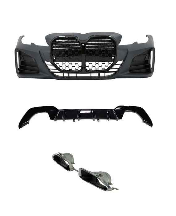 3 SERISI G20 IÇIN UYUMLU  G22 DÖNÜSÜM BODY KIT (PIANO BLACK ÇERÇEVELI)
