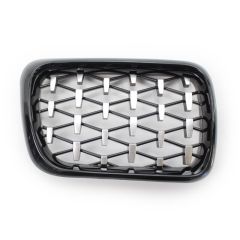 3 SERISI 1997-1999 E36 IÇIN UYUMLU DIAMOND PANJUR (BÖBREK)  PIANO BLACK  ÇERÇEVE