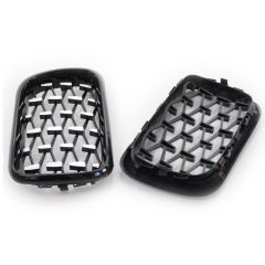 3 SERISI 1997-1999 E36 IÇIN UYUMLU DIAMOND PANJUR (BÖBREK)  PIANO BLACK  ÇERÇEVE