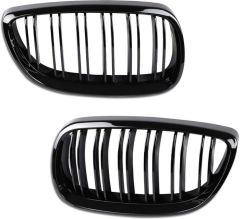 3 SERISI E92 2006-2009 IÇIN UYUMLU M3 GÖRÜNÜM BÖBREK (CIFT CIZGI PANJUR) PIANO BLACK