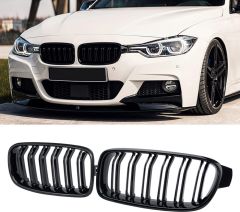 3 SERISI F30 2012-2018 IÇIN UYUMLU   M3 GÖRÜNÜM BÖBREK (PANJUR) PIANO BLACK