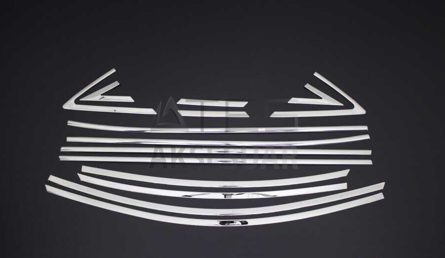 Hyundai Accent Blue Krom Cam Çerçevesi 14 Parça 2011 ve Sonrası