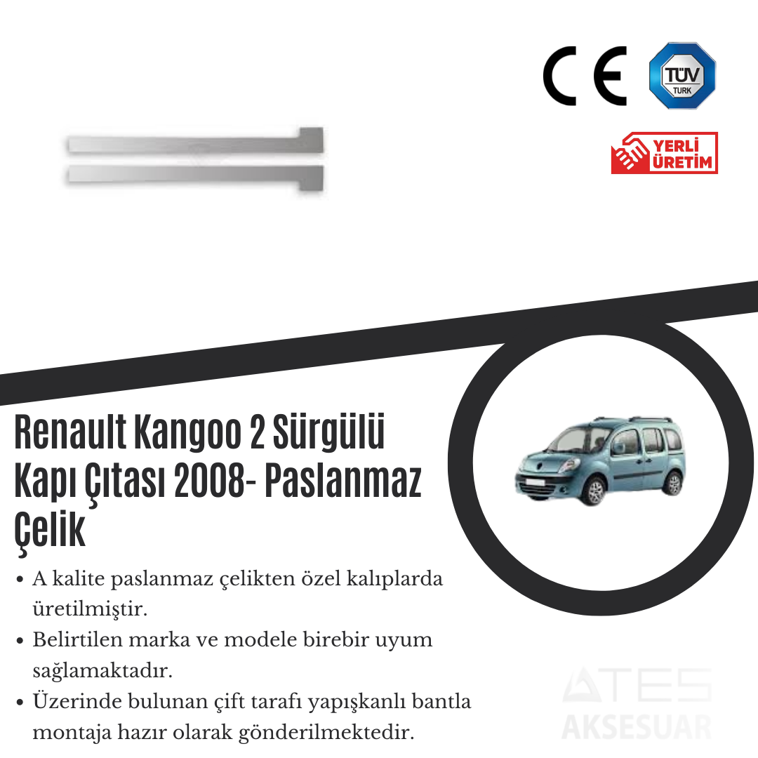 Renault Kangoo 2008 2 Sürgülü Kapı Çıtası