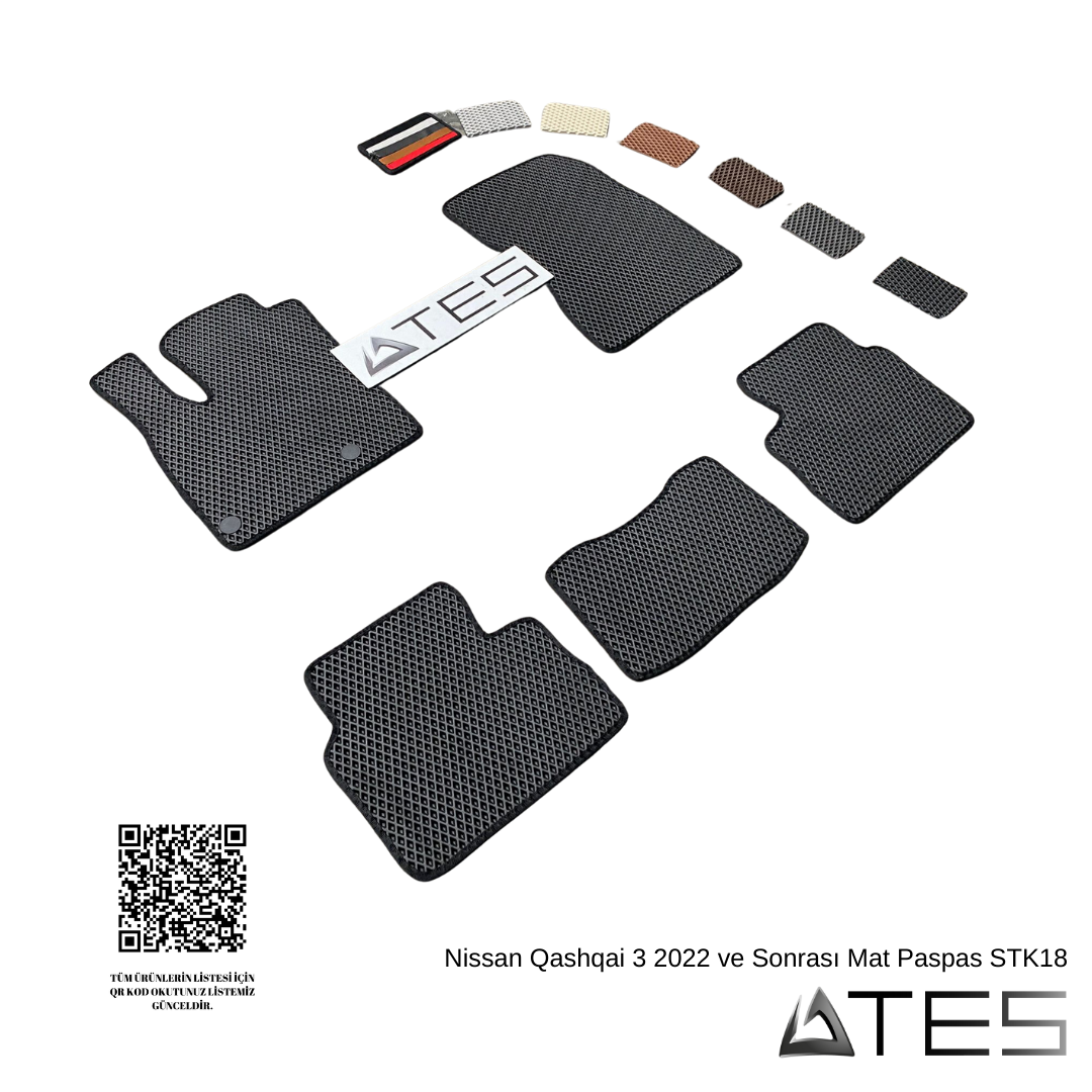 Nissan Qashqai 3 2022 ve Sonrası Mat Paspas