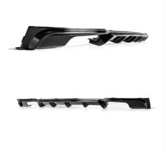 3 SERISI F30 2012-2018 IÇIN UYUMLU   M DIFÜZÖR ÇIFT ÇIKIS KALIN - PIANO BLACK