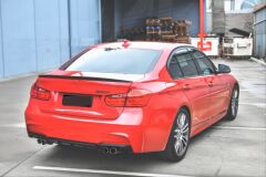 3 SERISI F30 2012-2018 IÇIN UYUMLU   M DIFÜZÖR ÇIFT ÇIKIS KALIN - PIANO BLACK