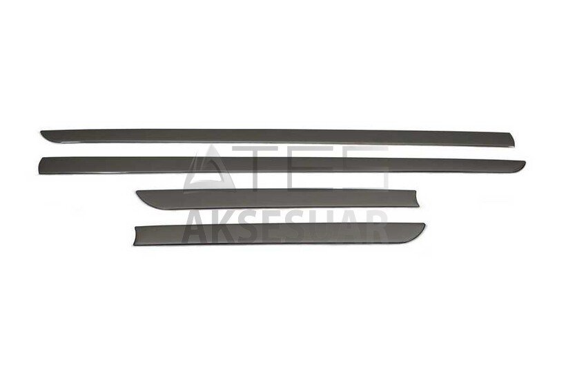 Dacia Sandero Siyah Krom Yan Kapı Çıtası 4 Parça 2008-2012 Arası