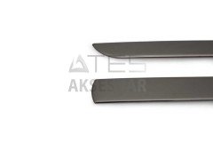 Dacia Sandero Siyah Krom Yan Kapı Çıtası 4 Parça 2008-2012 Arası