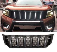 NAVARA NP300 (2015-2020) IÇIN UYUMLU  LEDLI PANJUR- SIYAH