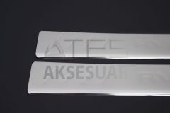 Chevrolet Aveo Krom Kapı Eşiği 4 Parça 2012 ve Sonrası