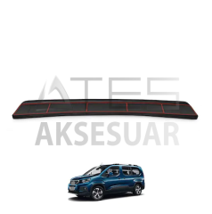 Peugeot Rifter Arka Tampon Eşiği Koruma Mat Siyah (ABS)