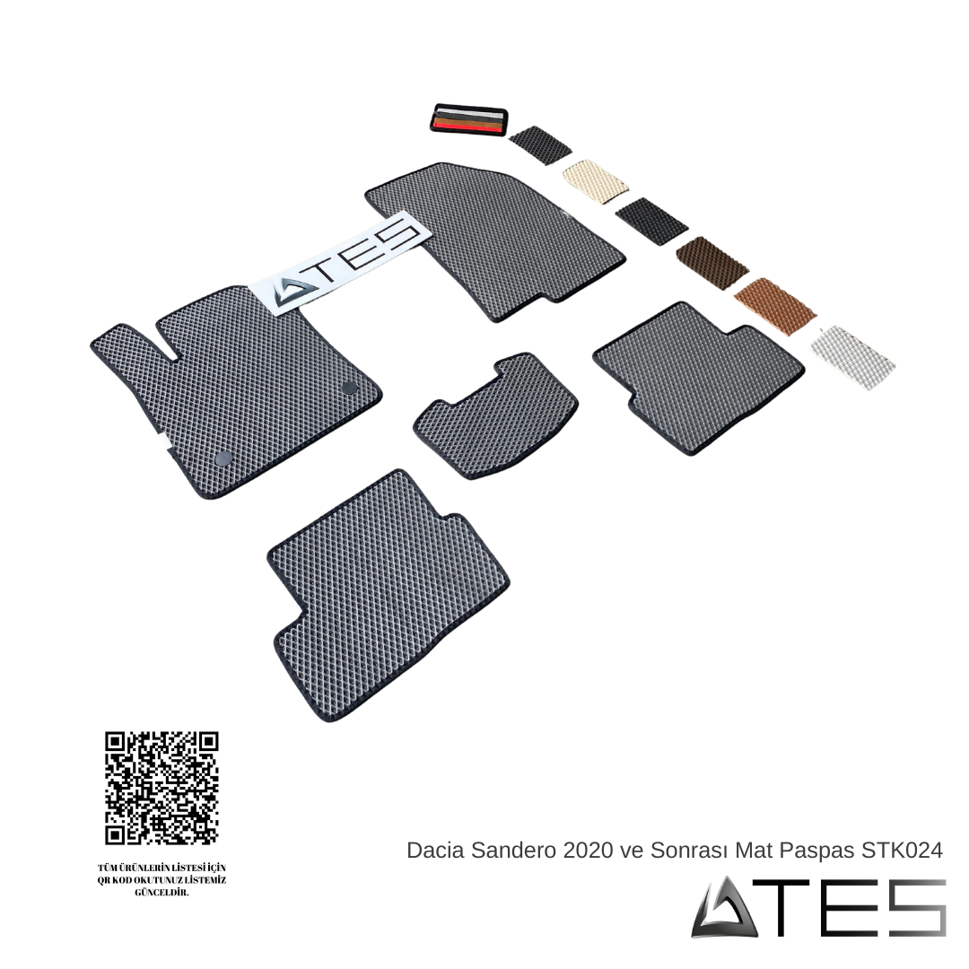 Dacia Sandero 2020 ve Sonrası Mat Paspas