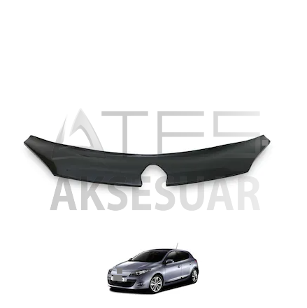 Renault Megane 3  Ön Kaput Koruyucu Rüzgarlığı 3mm  Akrilik