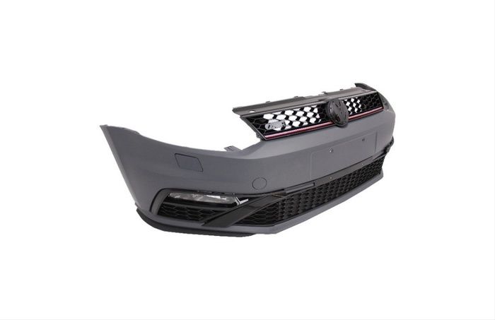 POLO 6R/6C IÇIN UYUMLU  (2010-2017) KASA IÇIN  GTI  ÖN TAMPON VE PANJUR SETI    (MAKYAJLI)