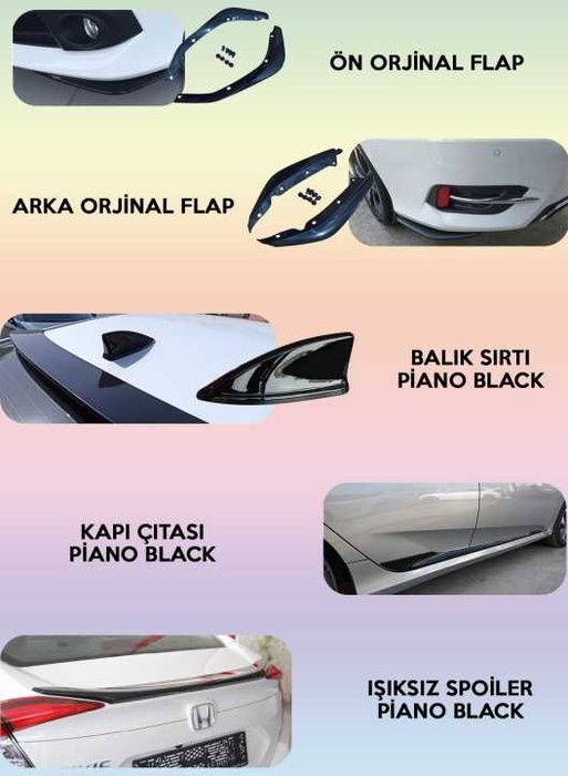 CIVIC FC5 IÇIN UYUMLU SPOR PAKET