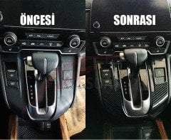 HONDA CR-V 2018-2021 VITES KONSOL KAPLAMASI KARBON