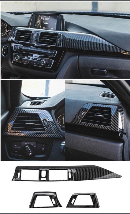 3 SERISI F30 GÖGÜSLÜK VE MENFEZ KAPLAMA SETI - KARBON