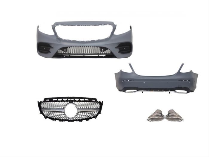 W213 E SERISI IÇIN UYUMLU    AMG SET (ÖN ARKA TAMPON, DIAMOND PANJUR,EGZOZLAR)