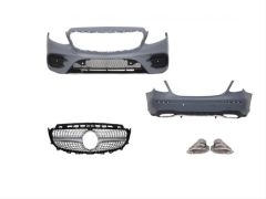 W213 E SERISI IÇIN UYUMLU    AMG SET (ÖN ARKA TAMPON, DIAMOND PANJUR,EGZOZLAR)