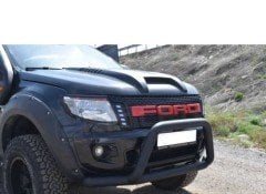 FORD RANGER (2015 SONRASI) ÖN KORUMA SİYAH Ø76 mm