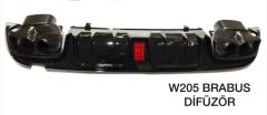 W205 C SERISI IÇIN BRABUS DIFÜZÖR & EGZOZ SETI