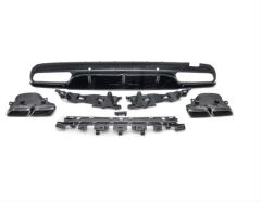 W205 C SERISI IÇIN EDITION 1 DIFÜZÖR & EGZOZ SETI PIANO BLACK (AMG SEDAN)  (SIYAH EGZOZ ILE)