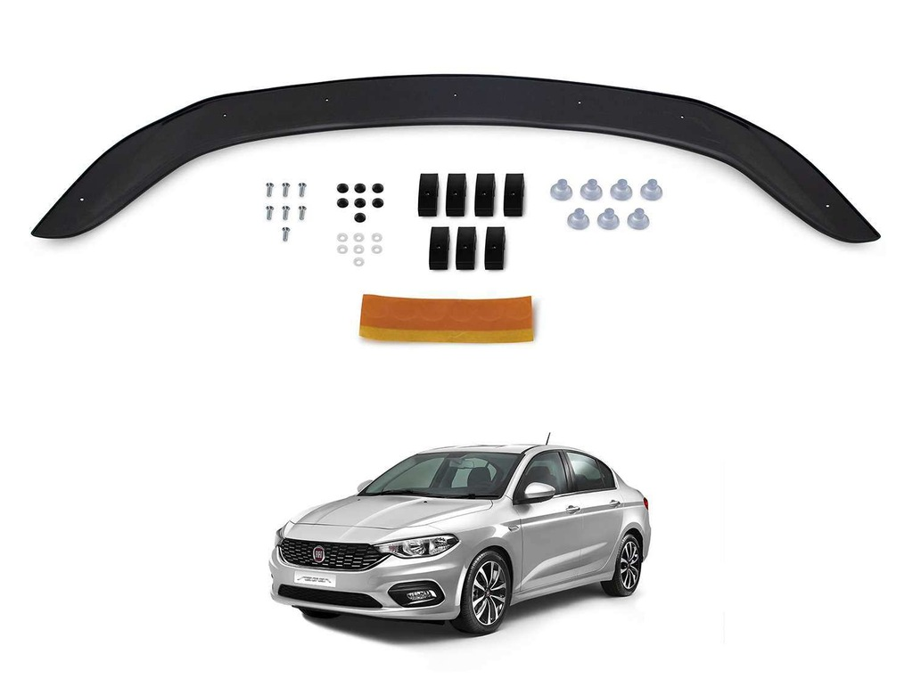 Fiat Egea Ön Kaput Koruyucu Rüzgarlık 3mm (ABS) 2015-