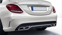 W205 C SERISI IÇIN SILVER DIFÜZÖR & EGZOZ SETI (AMG SEDAN) SILVER DIFÜZÖR - SILVER EGZOZ ILE