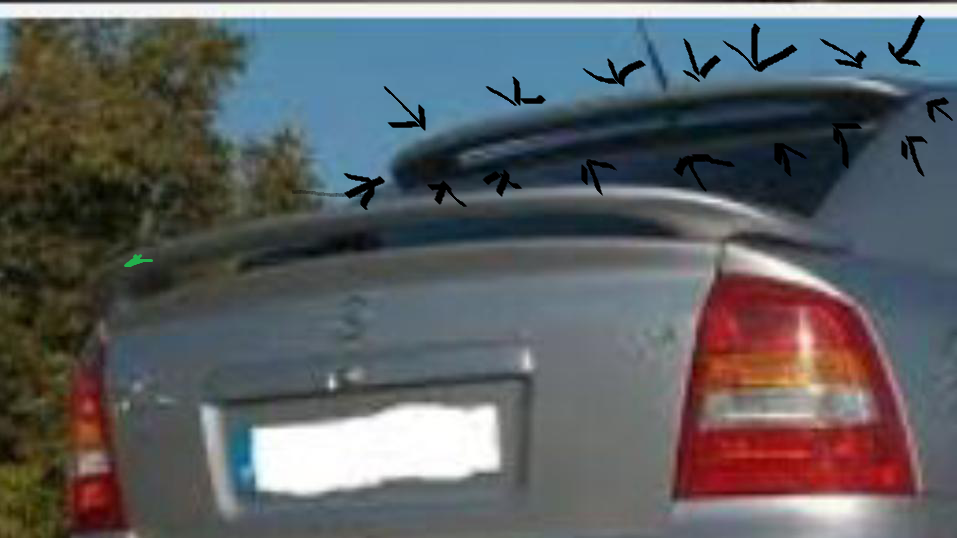 Astra G Hb Cam Üstü Spoiler