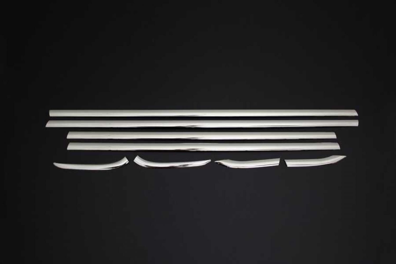 Ford Fiesta Cam Çıtası 8 Parça Paslanmaz Çelik 2009-