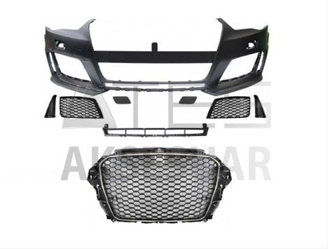 AUDI A3 SEDAN 2013-2016 RS3 ÖN TAMPON SETI (SEDAN) - SIS YUVASIZ MODEL